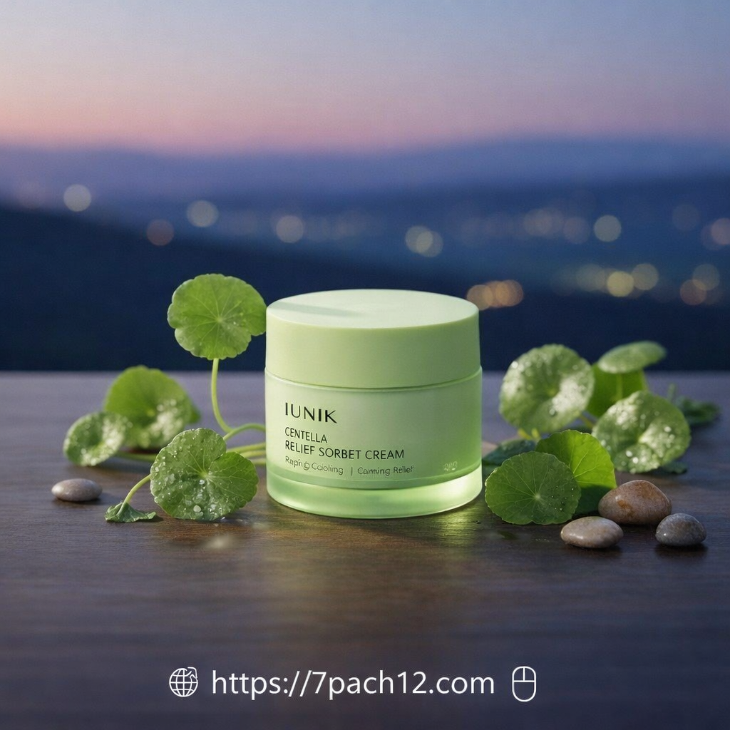 Iunik Centella Relief Sorbet Cream (Rapid Cooling + Calming Relief) – 50ml