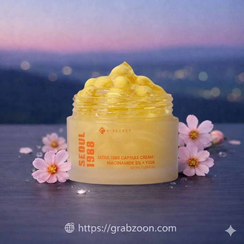 K-Secret Seoul 1988 Capsule Cream : Niacinamide 5% + Yuja – 50ml